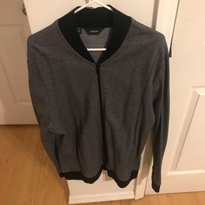 Alfani Black Zip Up Jacket Size XL